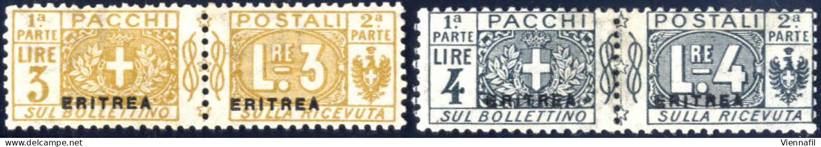 * 1916, Pacchi Postali D'Italia Soprastampati "ERITREA", Serie Di 7 Valori (mancante Del 10 C. Azzurro), Nuova Con Gomma - Eritrea