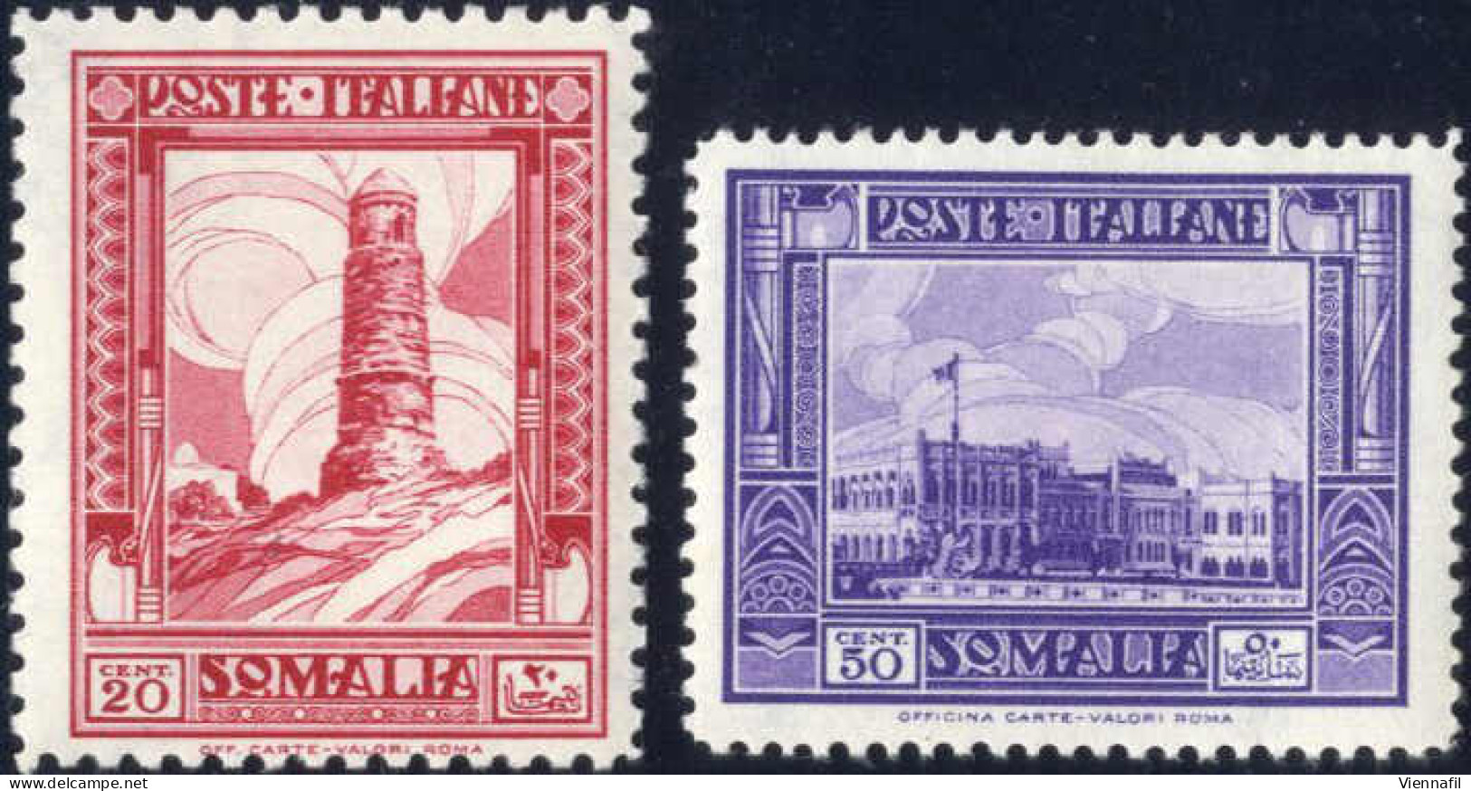 **/* 1932, Serie Pittorica Prima Emissione Dent. 12, Serie Completa Di 18 Valori Nuova Con Gomma Originale E Prima Lingu - Somalie