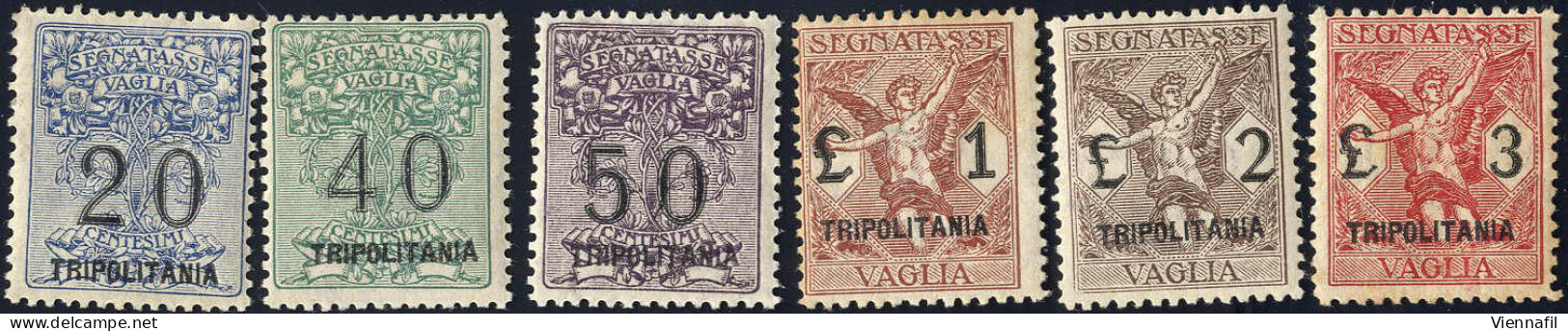 ** 1924, Serie Completa 6 Valori Nuovi Con Gomma Integra, Alto Valore Firmato AD E Chiavarello, Sass. 1-6 - Somalië