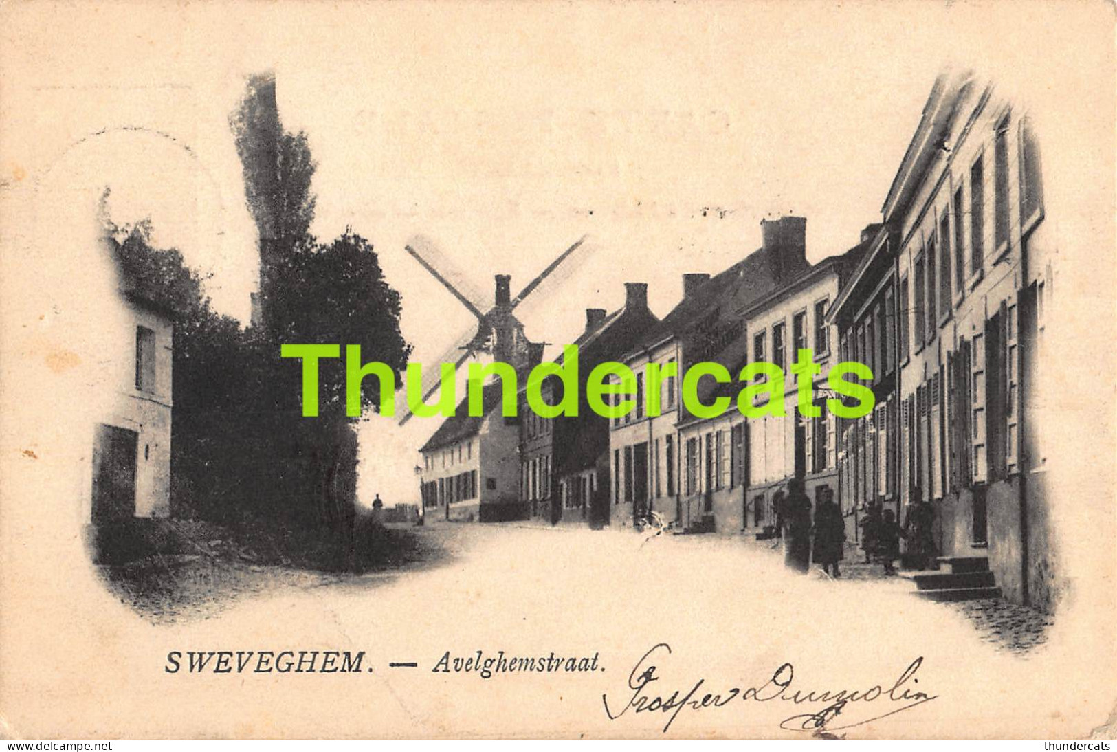 CPA SWEVEGHEM AVELGHEMSTRAAT ZWEVEGEM AVELGEMSTRAAT MOLEN MOULIN  - Zwevegem