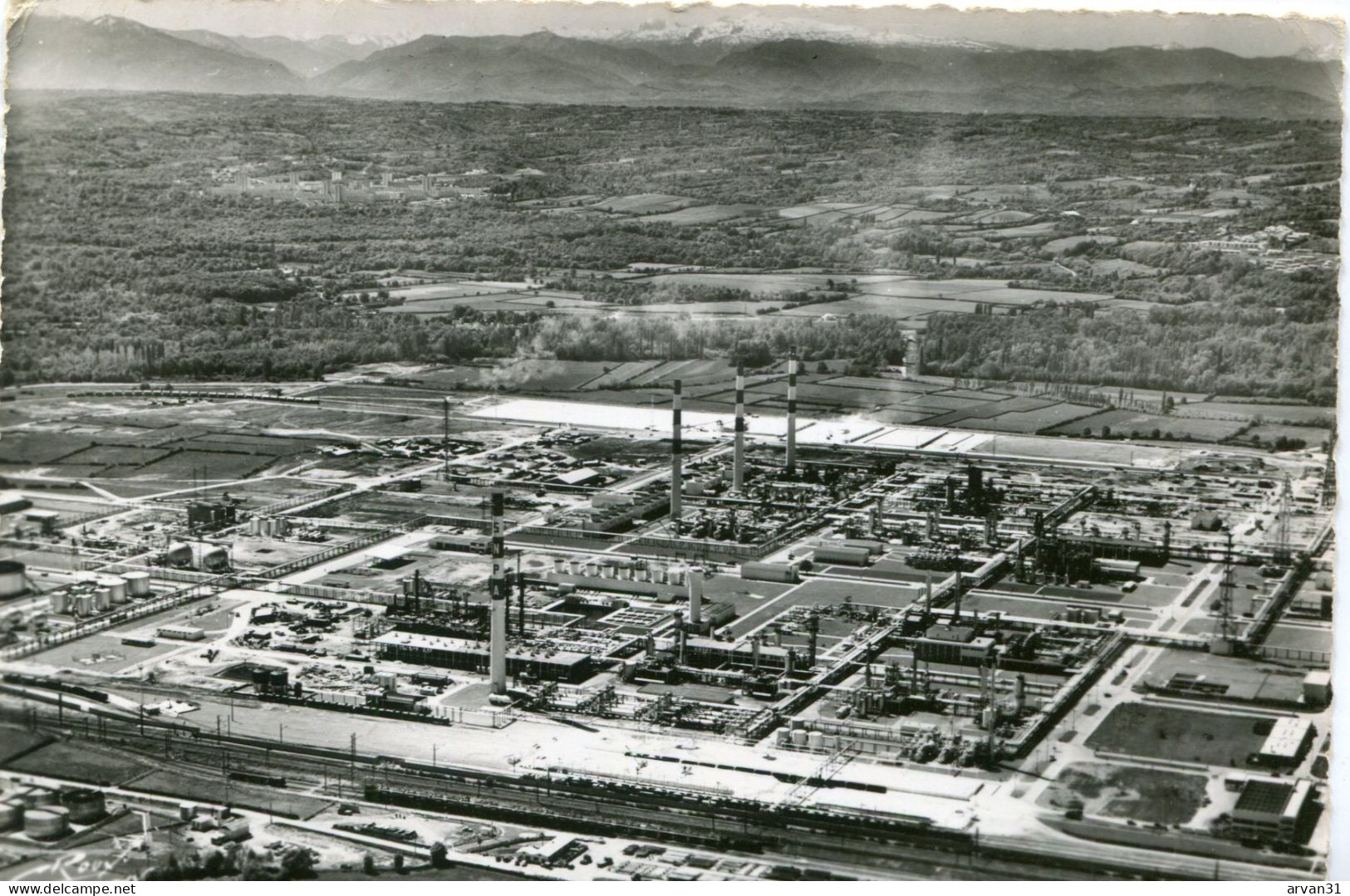 LACQ  - VUE AERIENNE De L' USINE De La Sté NATIONALE Des PETROLES D' AQUITAINE  - - Lacq