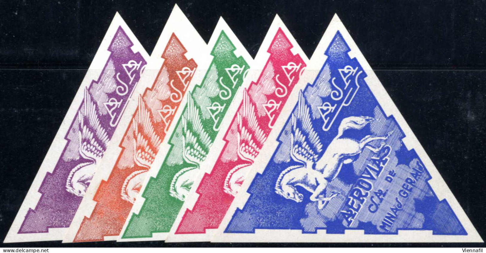 Cover 1938, 10 Flugpostbriefe (9 Davon Eingeschrieben) Alle Unter Anderem Frankiert Mit Den Werten Zu 5000 R (9) Und 100 - Other & Unclassified