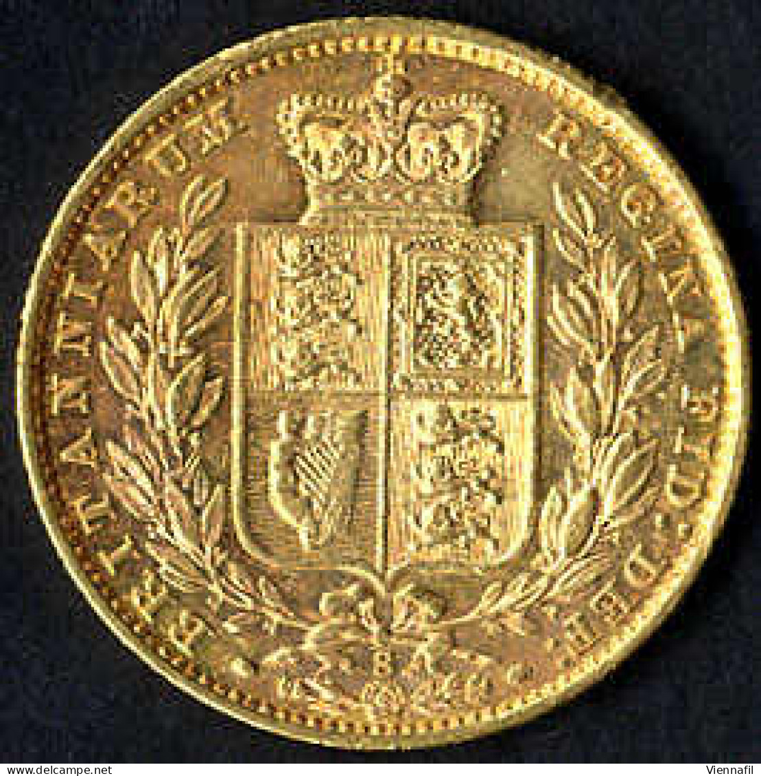 1878, 1 Pfund In Gold, Junge Victoria Mit Wappen - Otros & Sin Clasificación