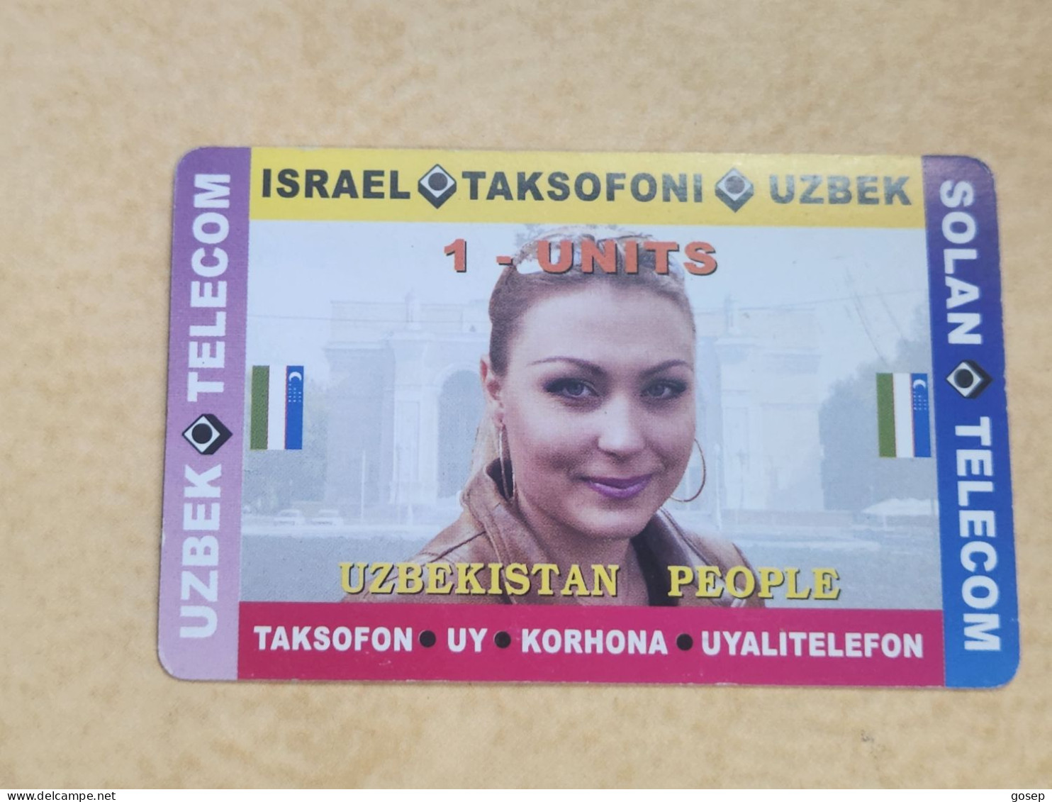 UZBEKISTAN-(UZ-SUT-0011)-SOLAN-WOMEN 1-(2)(1units)-(000-417-000-055)(31.12.2007)used Card - Uzbekistán