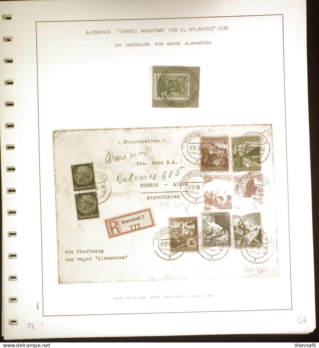 Cover 1904/39, 15 Frankierte Schiffpostbriefe Bzw. -karten Mit Der Seepost Von Deutschland Nach USA Bzw. Argentinien, Vo - Sonstige & Ohne Zuordnung