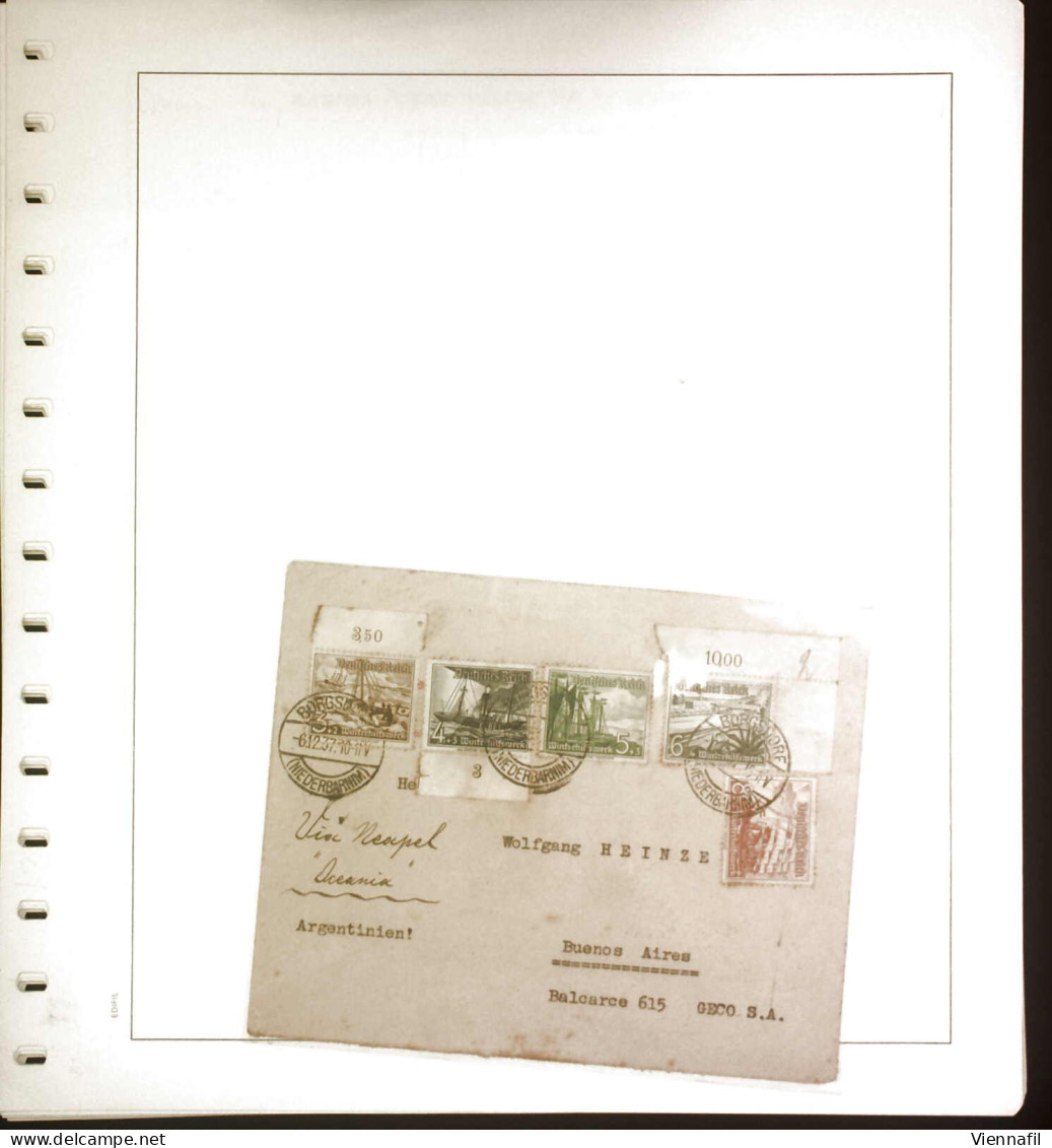 cover 1904/39, 15 frankierte Schiffpostbriefe bzw. -karten mit der Seepost von Deutschland nach USA bzw. Argentinien, vo