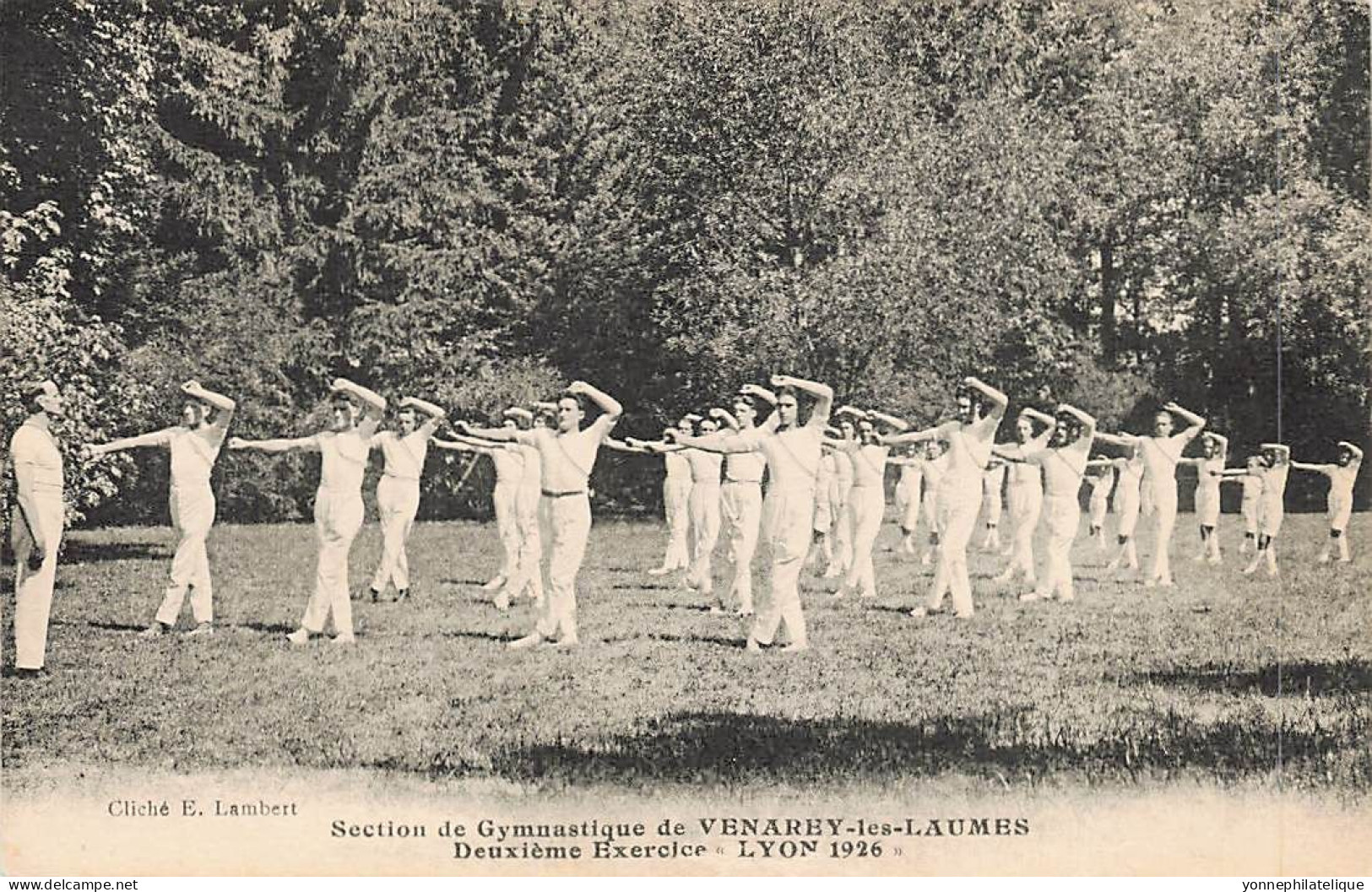 21 - CÔTE D'OR -  VENAREY-LES-LAUMES - Section Gymnastique - Exercice "LYON 1926" - Superbe - 10711 - Venarey Les Laumes