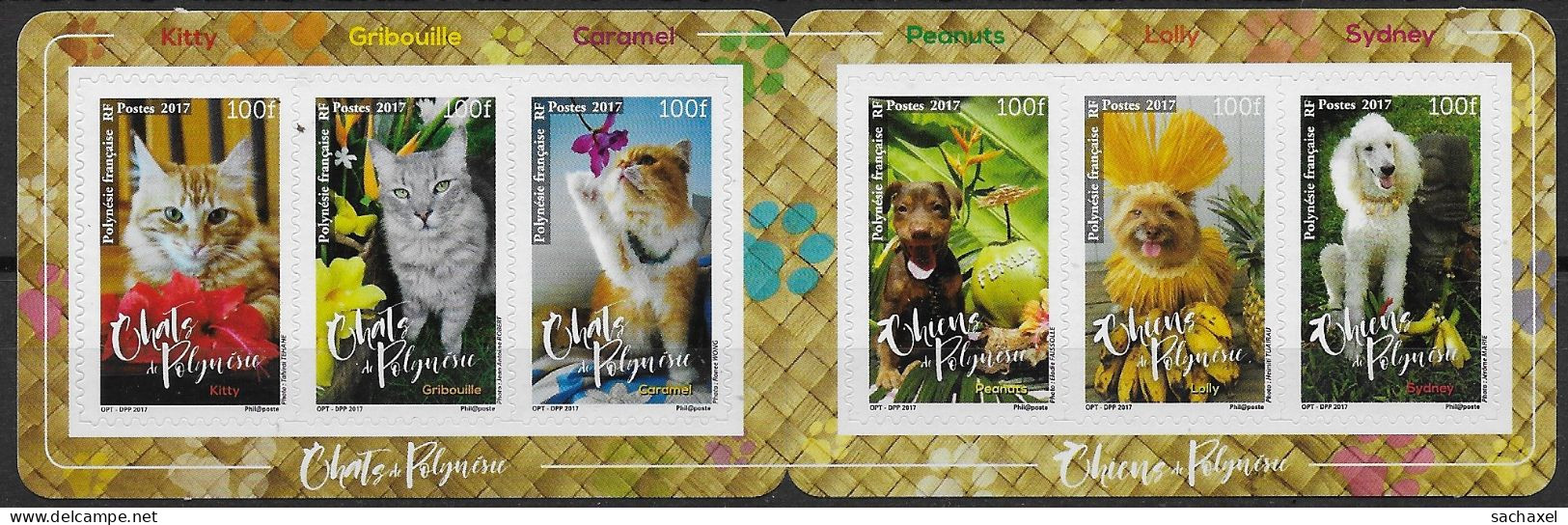 2017  Polynesie Française   N° C  Nf**  MNH. . Carnet. Chiens Et Chats De Polynésie. - Markenheftchen