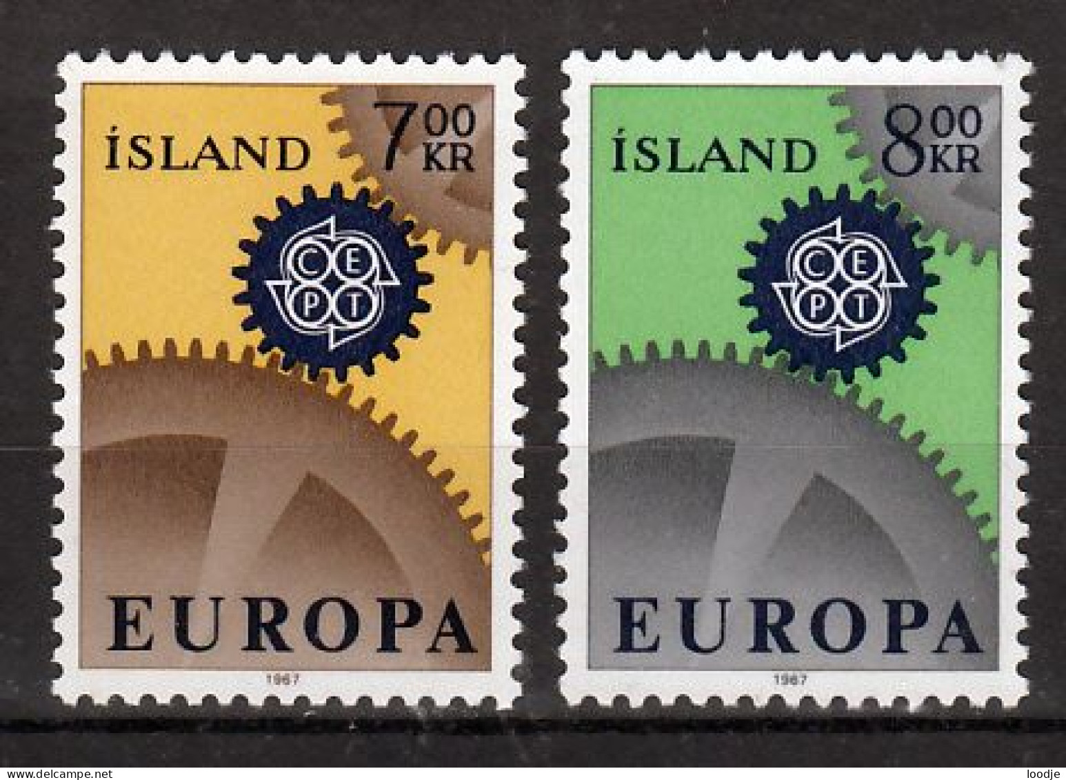 Ijsland Europa Cept 1967  Postfris - 1967