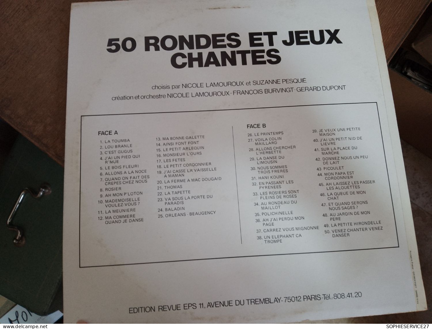 134 //  50 RONDES ET JEUX CHANTES - Kinderen