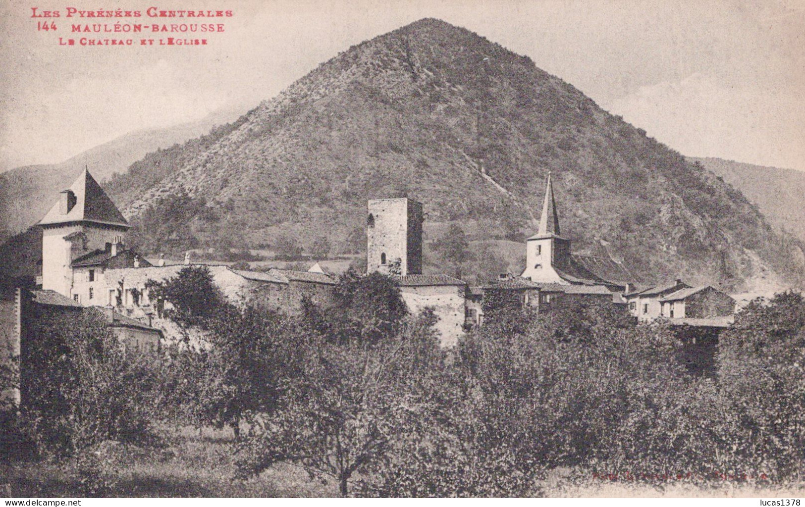 65 / MAULEON BAROUSSE / LE CHATEAU ET L EGLISE - Mauleon Barousse