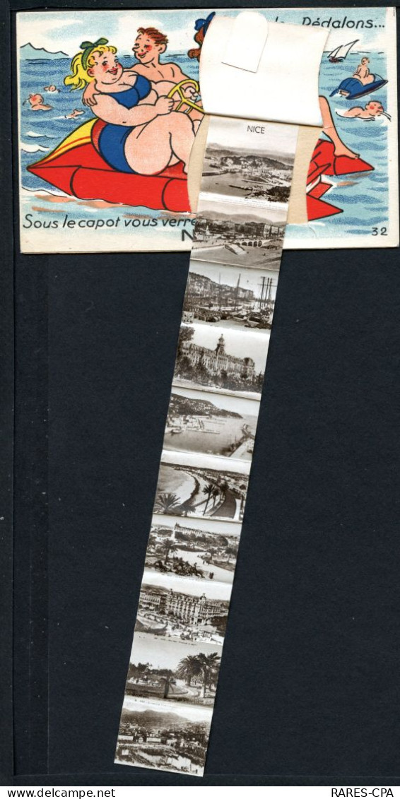 06 NICE - PEDALO... PEDALONS... SOUS LE CAPOT VOUS VERREZ NICE - Carte à Système - RCPA 04 - Altri & Non Classificati