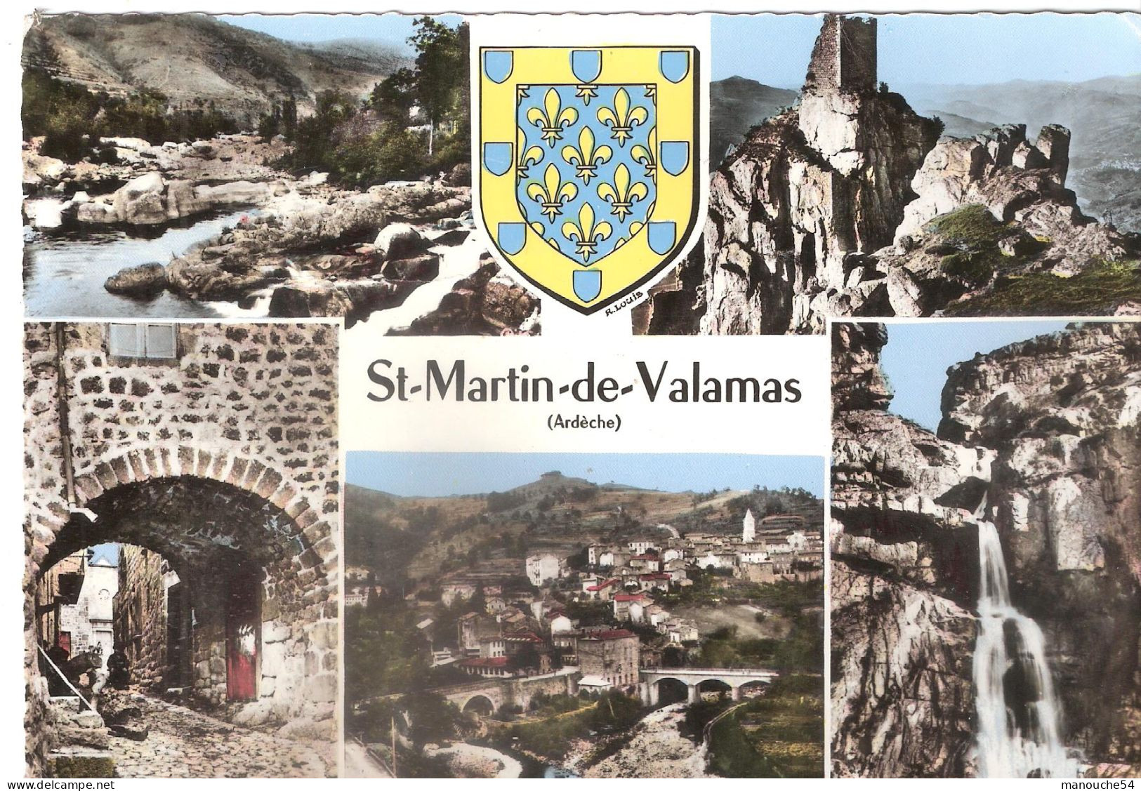 LOT DE 2 CPSM DE SAINT MARTIN DE VALAMAS - CHATEAU  DE ROCHEBONNE - Saint Martin De Valamas