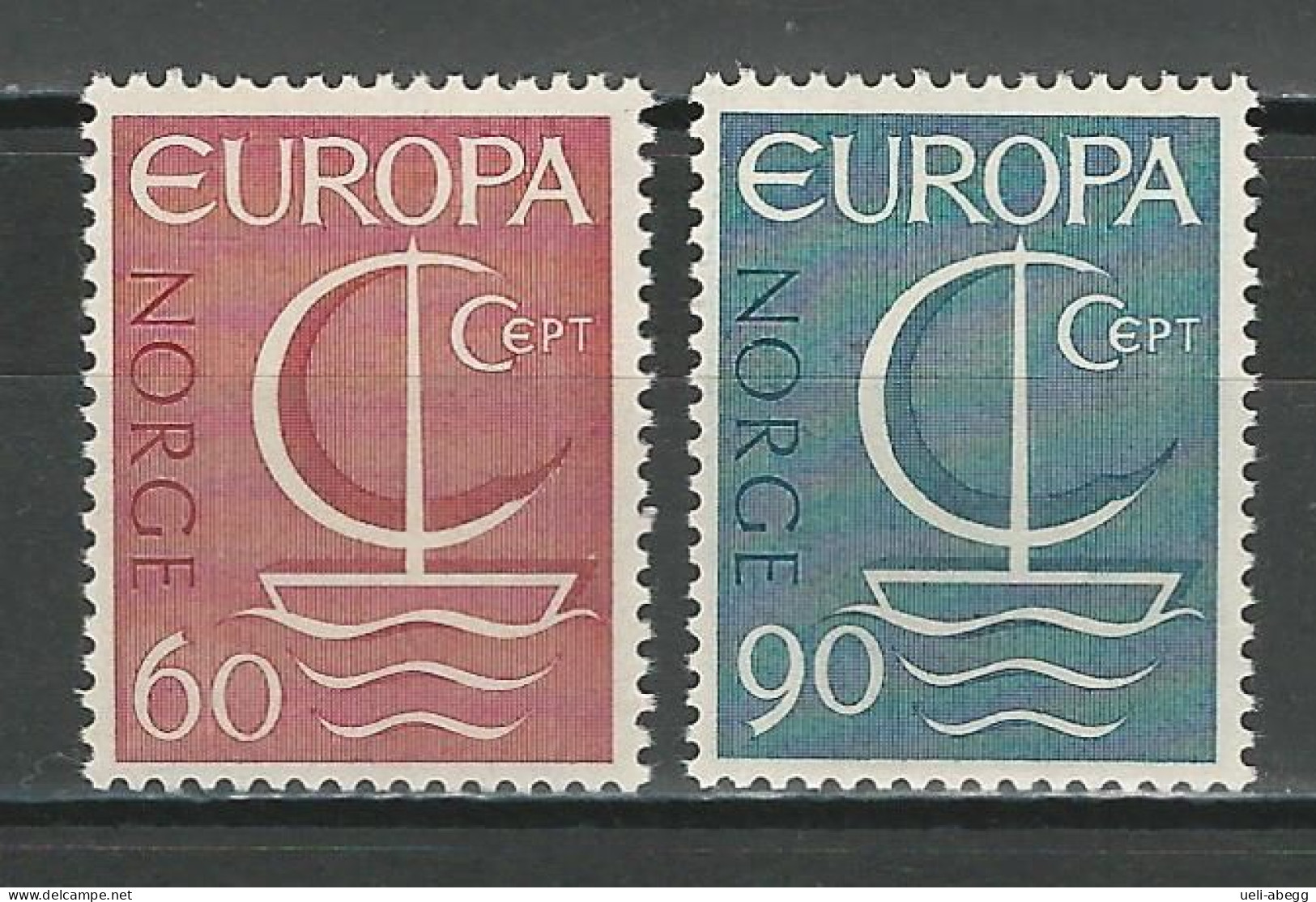 Norwegen Mi 547-48 ** - Unused Stamps
