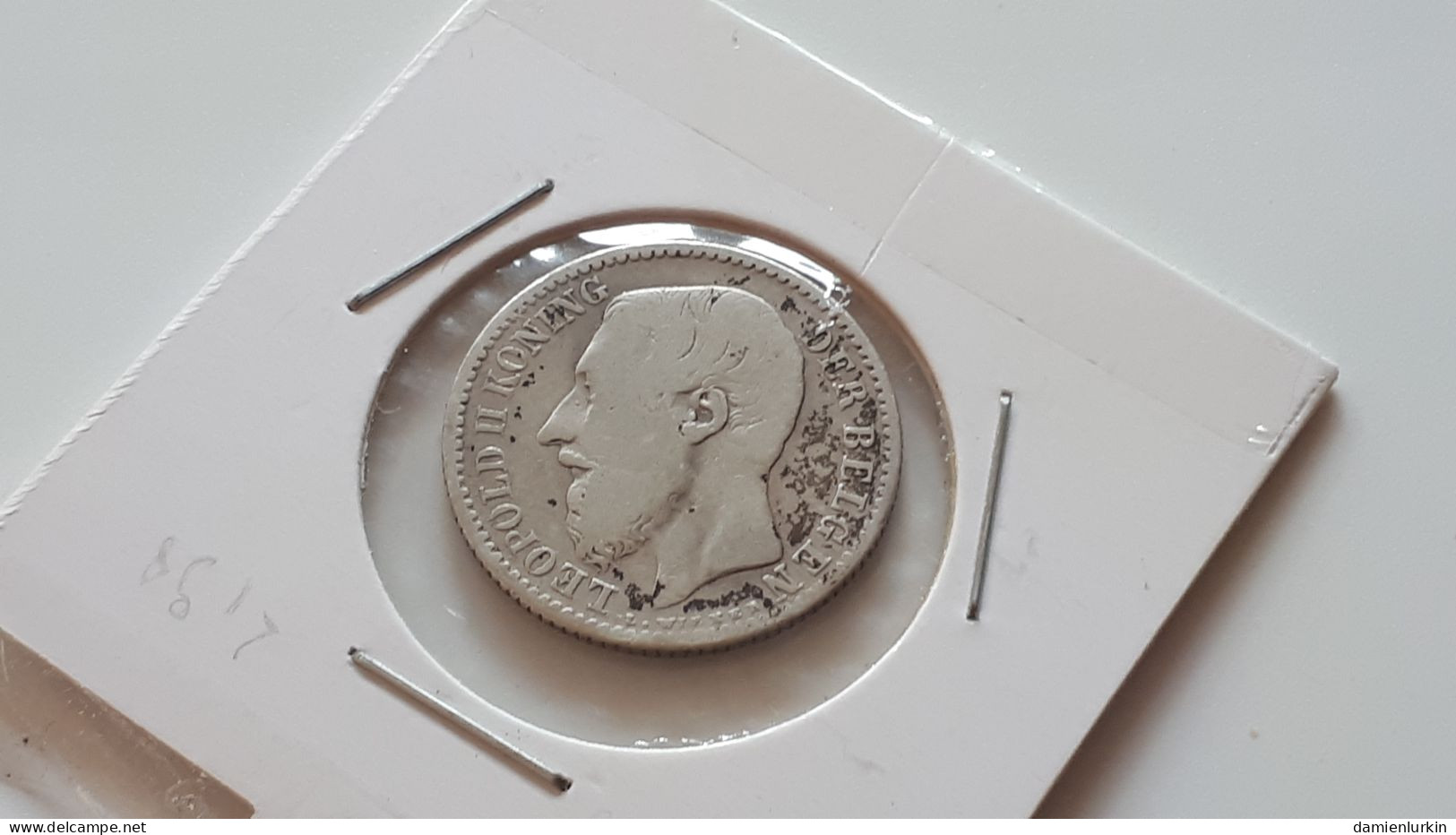 BELGIQUE LEOPOLD II 1 FRANC ARGENT 1886 VL ONLY 1.026.000 EXEMPLAIRES COTES : 6€-25€-100€-175€ - 1 Franc