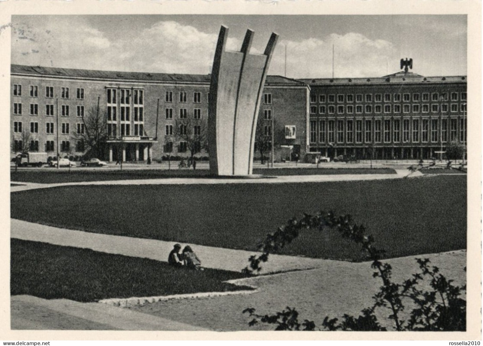 CARTOLINA 1961 GERMANIA BERLINO MONUMENTO DAS LUTFBRUCKEN DENKMAL GERMANY Postcard DEUTSCHLAND Ansichtskarten - Tempelhof