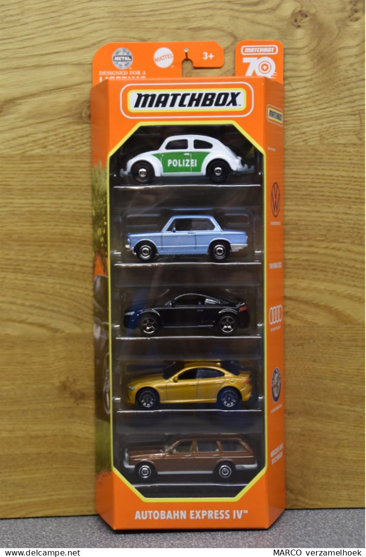 Mattel - Matchbox 70 Years Autobahn Express IV VW Volkswagen-audi-BMW-alfa Romeo-mercedes - Matchbox (Mattel)