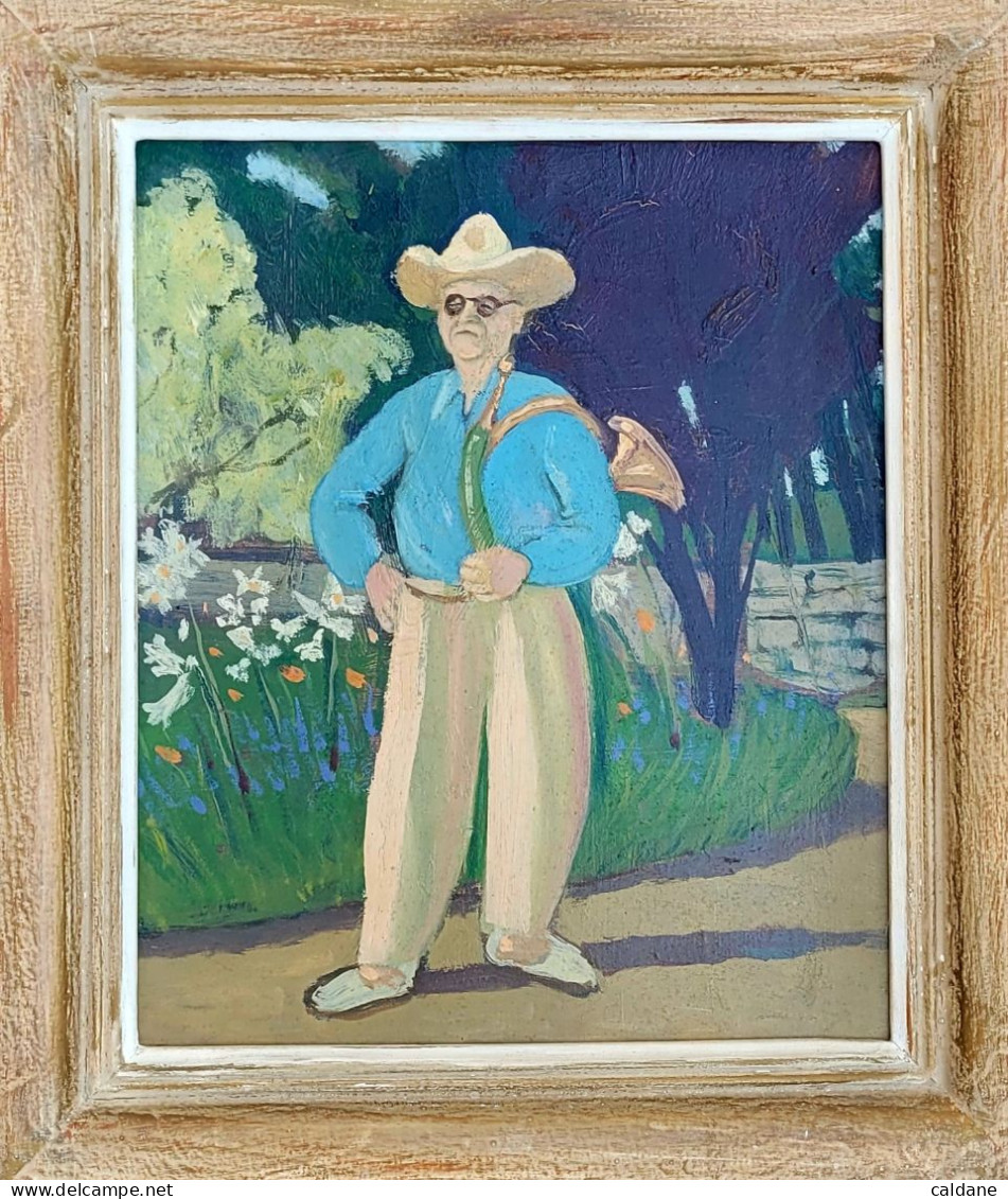 Franck Bauer 1941 - Auto-portrait De La Voix De Londres. Dimensions 25x30cm - Oelbilder