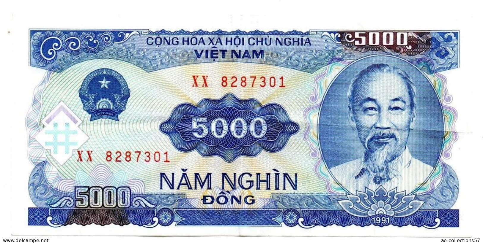 MA 26302  / Vietnam 5000 Dong 1991 TTB - Viêt-Nam