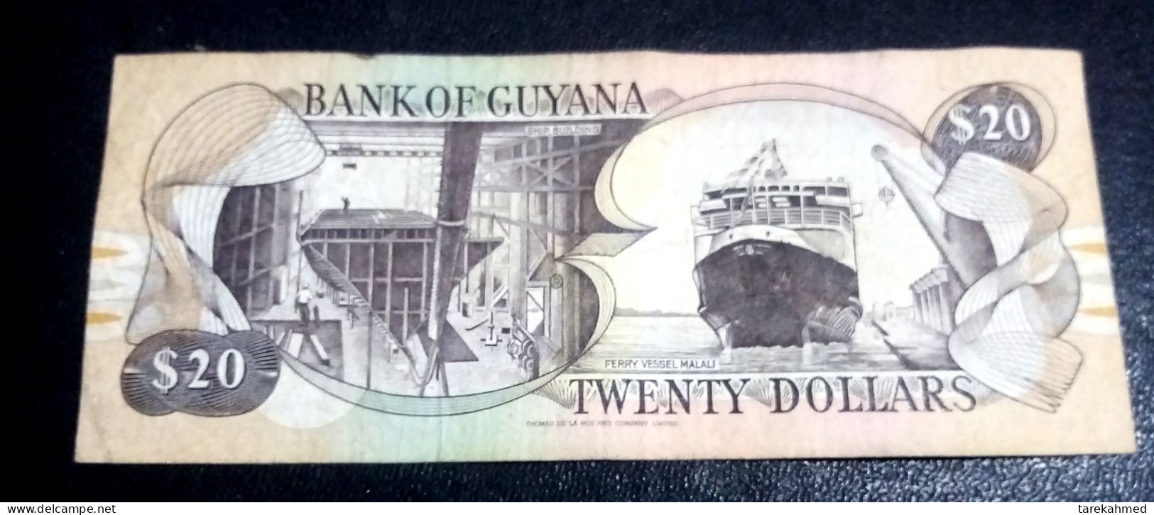 GUYANA, 20 Dollars, 1996, D Signature 12. - Guyana