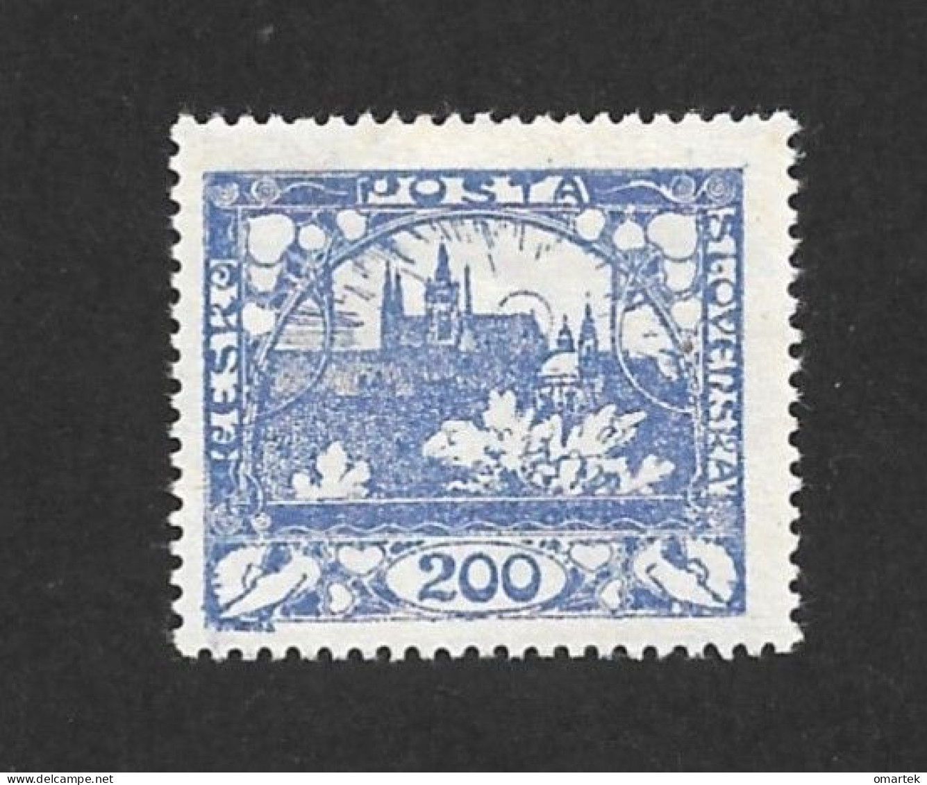 Czechoslovakia 1918 MNH ** Mi 9 D Gez. Sc 9 Hradcany At Prague.Tschechoslowakei. C3 - Ongebruikt