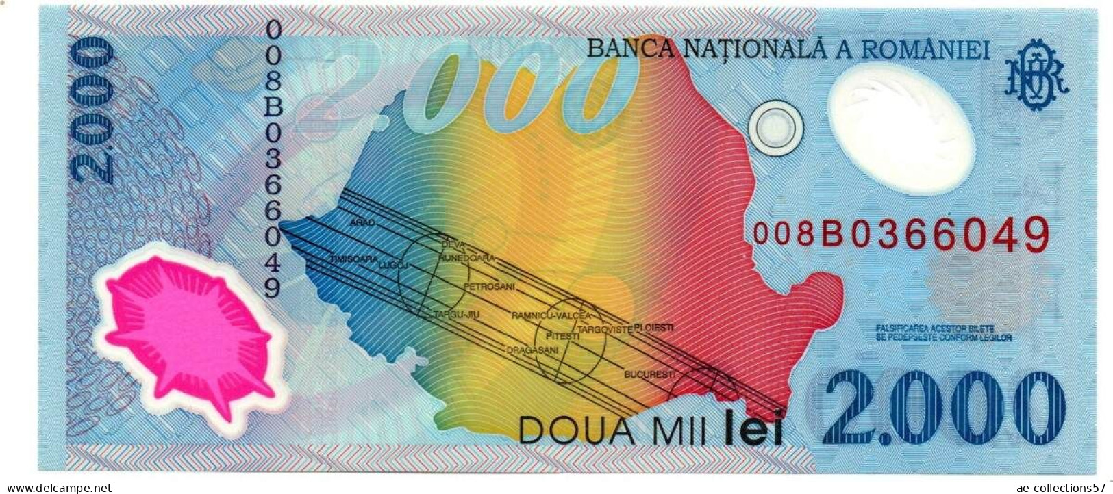 MA 26594  / Roumanie - Romania - Rümanien 2000 Lei 1999 UNC - Roumanie