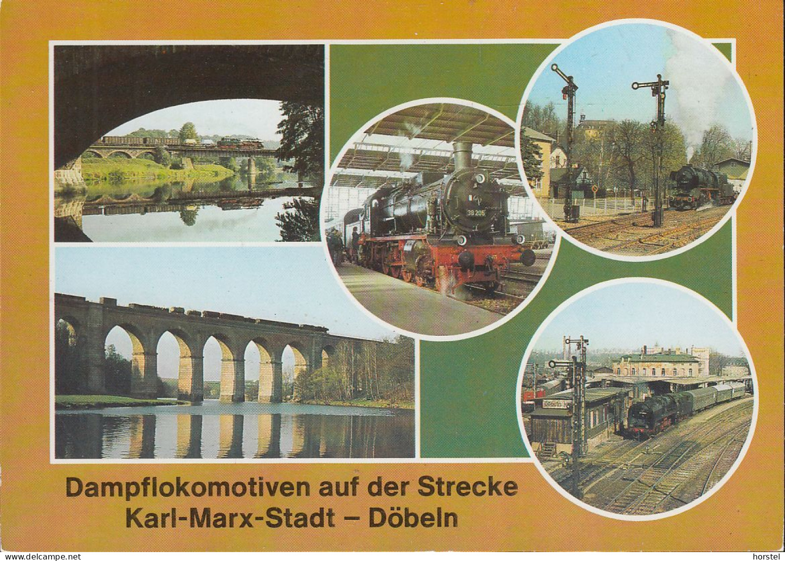 D-04720 Döbeln - Karl-Marx-Stadt - Bahnhof Braunsdorf - Dampflokomotiven - Railway - Train - Doebeln