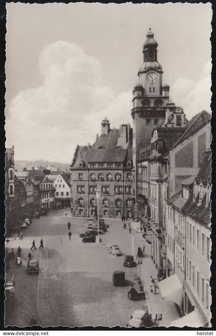 D-04720 Döbeln - Rathaus - Alte Straßenansicht - Cars - Oldtimer - Stamp - Doebeln