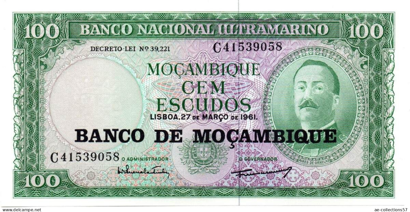 MA 26281  / Mozambique 100 Escudos UNC - Mozambico