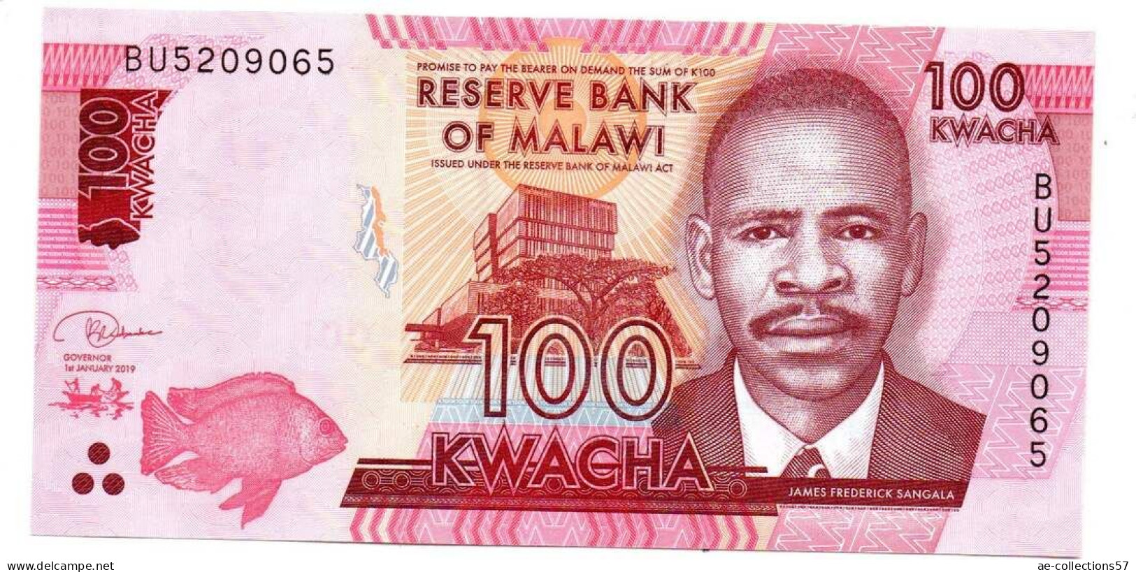 MA 26328  / Malawi 100 Kwacha 2019 SPL - Malawi