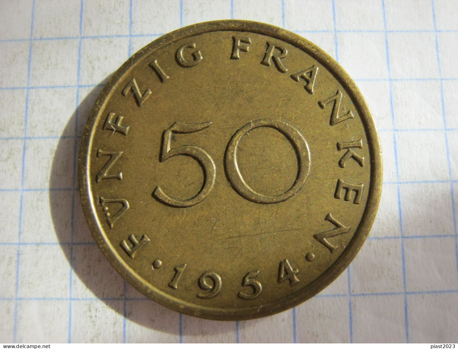 Sarre 50 Franken 1954 - 50 Franken