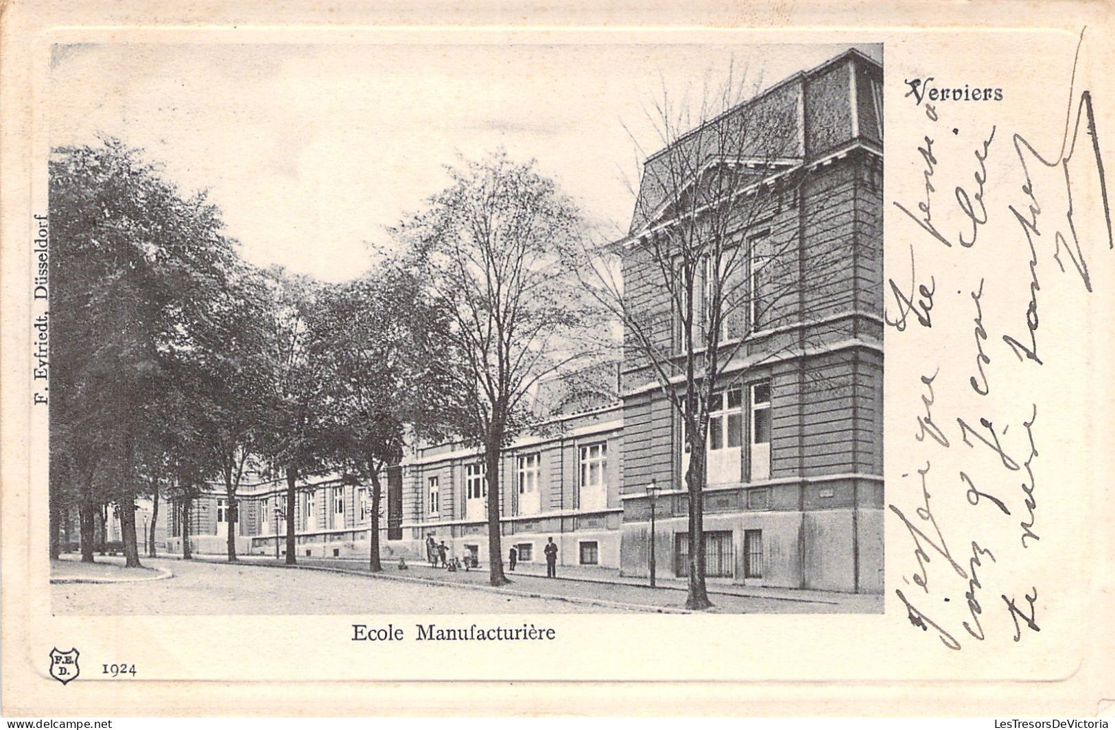 BELGIQUE - Verviers - Ecole Manufacturiere - F Eyfriedt - Carte Postale Ancienne - - Verviers