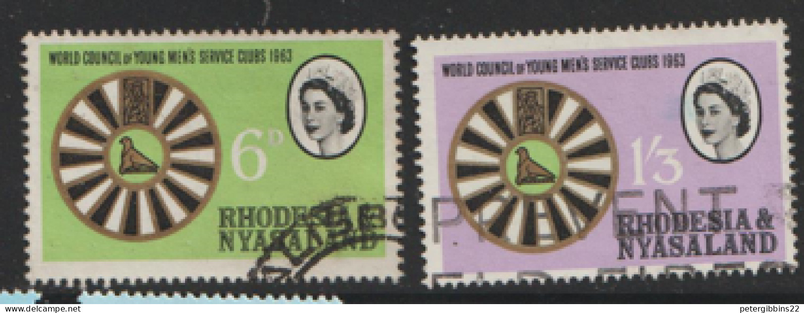 Rhodesia And Nyasaland  1963  SG  48-9 Young  Mens  Service Clubs  Fine Used - Rhodesia & Nyasaland (1954-1963)