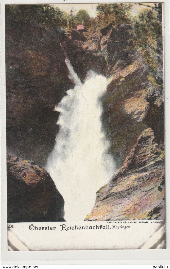 SUISSE 124 : Oberster Reichenbachfall : Photo Chemirg Anstalt Brugger N° 204 - Brügg