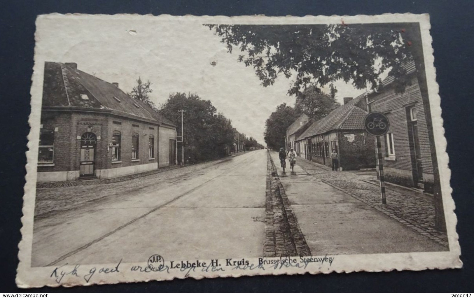 Lebbeke - H. Kruis, Brusselsche Steenweg - JR - Uitgever G. Bosman-De Wolf - Dendermonde