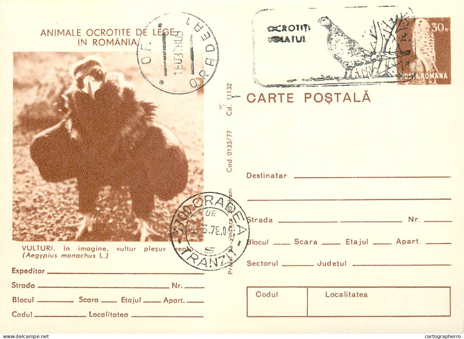 Animals Protected By Law In Romania Set Of 20 Postal Stationery Cards 1980 - Collections & Lots