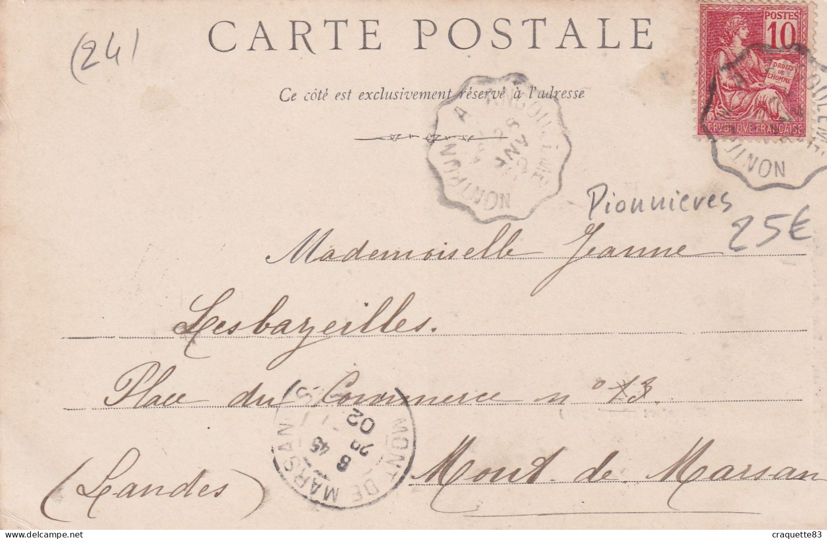 HAUTEFORT  1902   CARTE PIONNIERE - Hautefort