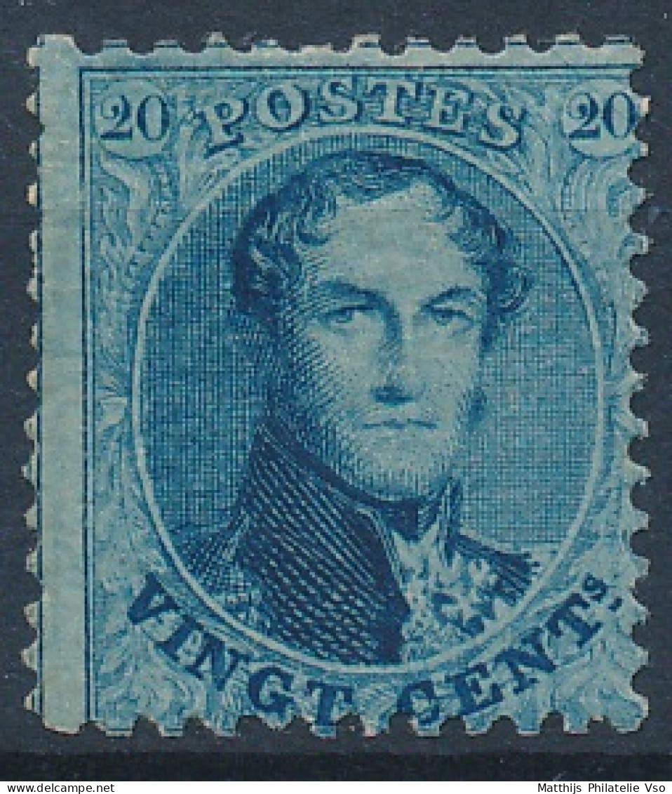 [* SUP] N° 15A, 20c Bleu, Infime Trace - Très Frais - Cote: 240€ - 1863-1864 Medaillons (13/16)