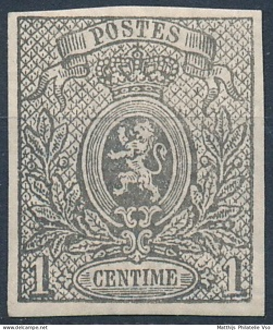 [** SUP] N° 22, 1c Gris, Belles Marges Régulières - Fraîcheur Postale (gomme Partiellement Brunie) - Cote: 1325€ - 1866-1867 Piccolo Leone