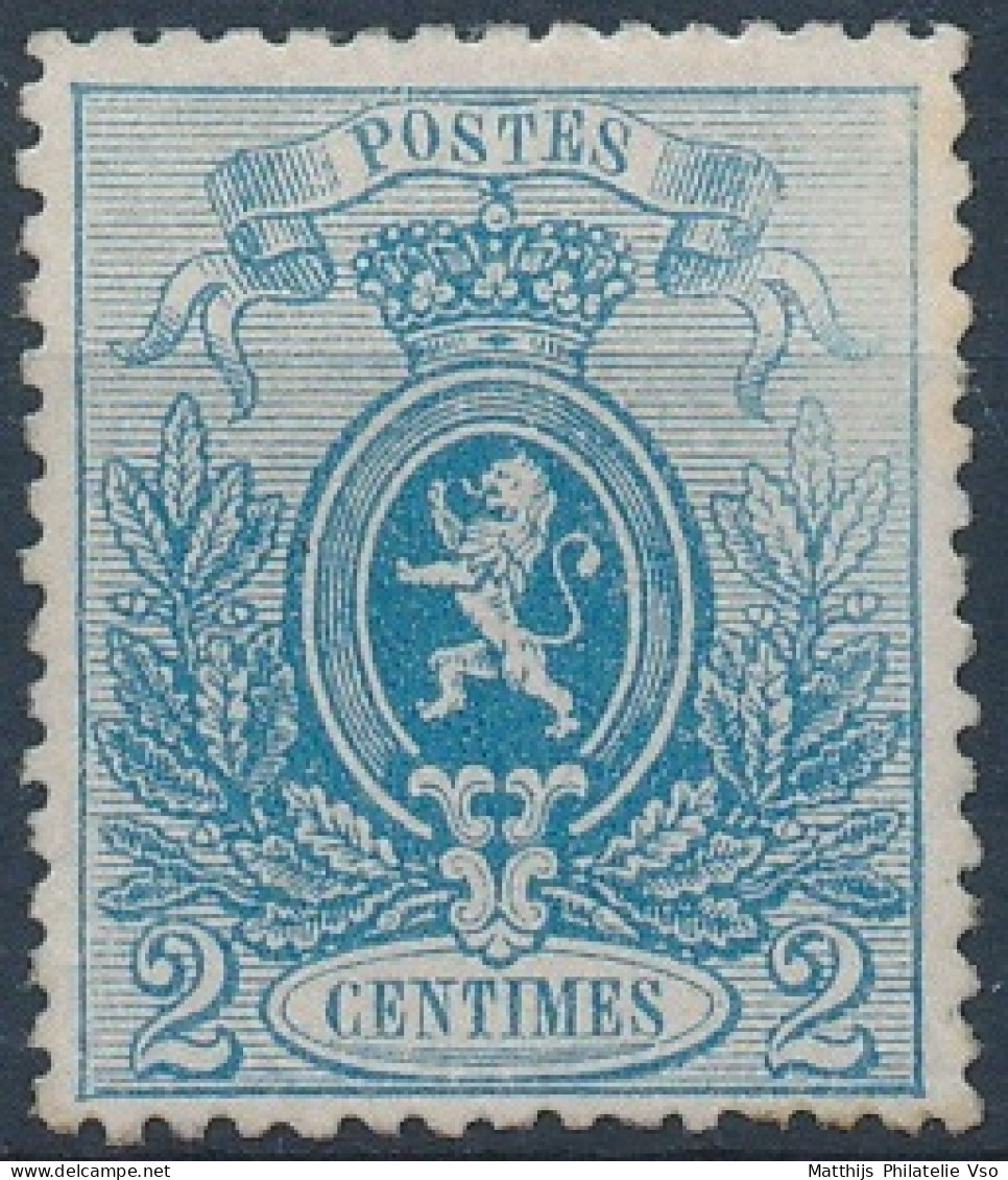 [* SUP] N° 24, 2c Bleu, Excellente Dentelure Et Centrage - Légère Trace. LUXE - Cote: 750€ - 1866-1867 Coat Of Arms