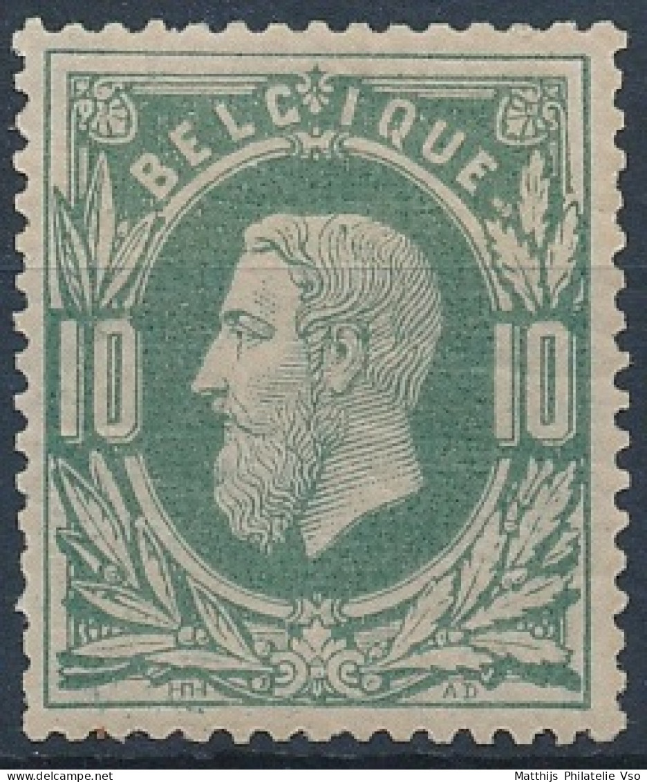 [** SUP] N° 30A, 10c Vert-gris, Centrage Parfait - Fraîcheur Postale. LUXE - Cote: 500€ - 1869-1883 Leopoldo II