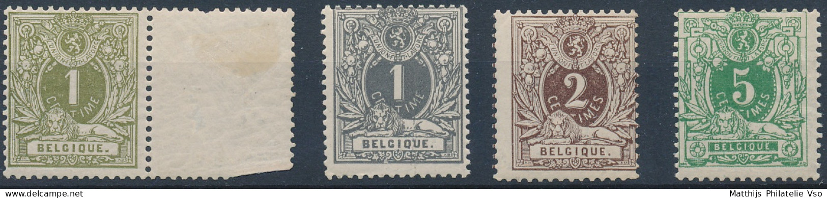 [** SUP] N° 42/45, La Série Complète - Fraîcheur Postale - Cote: 450€ - 1884-1891 Leopold II.