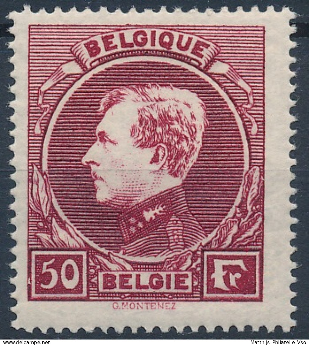 [** SUP] N° 291E, 50F Carmin-rouge - Fraîcheur Postale. Rare - Cote: 1750€ - 1929-1941 Big Montenez