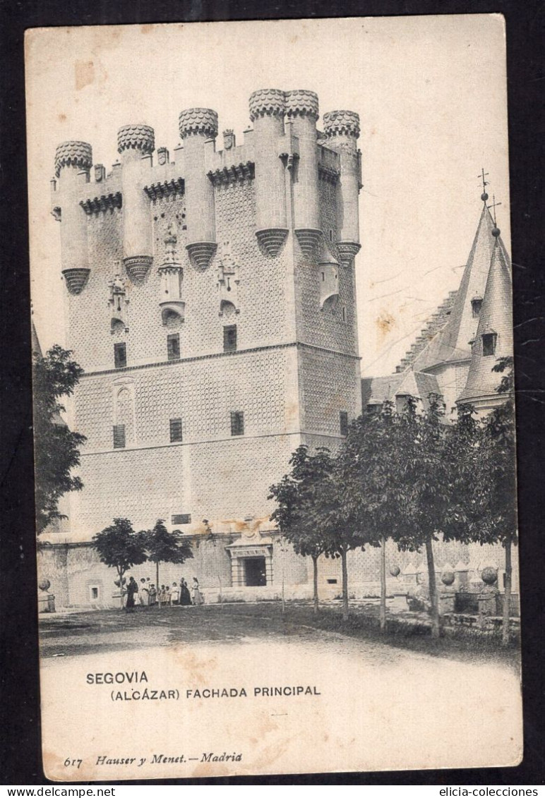 España - Circa 1920 - Postcard - Segovia - Alcazar - Main Facade - Segovia