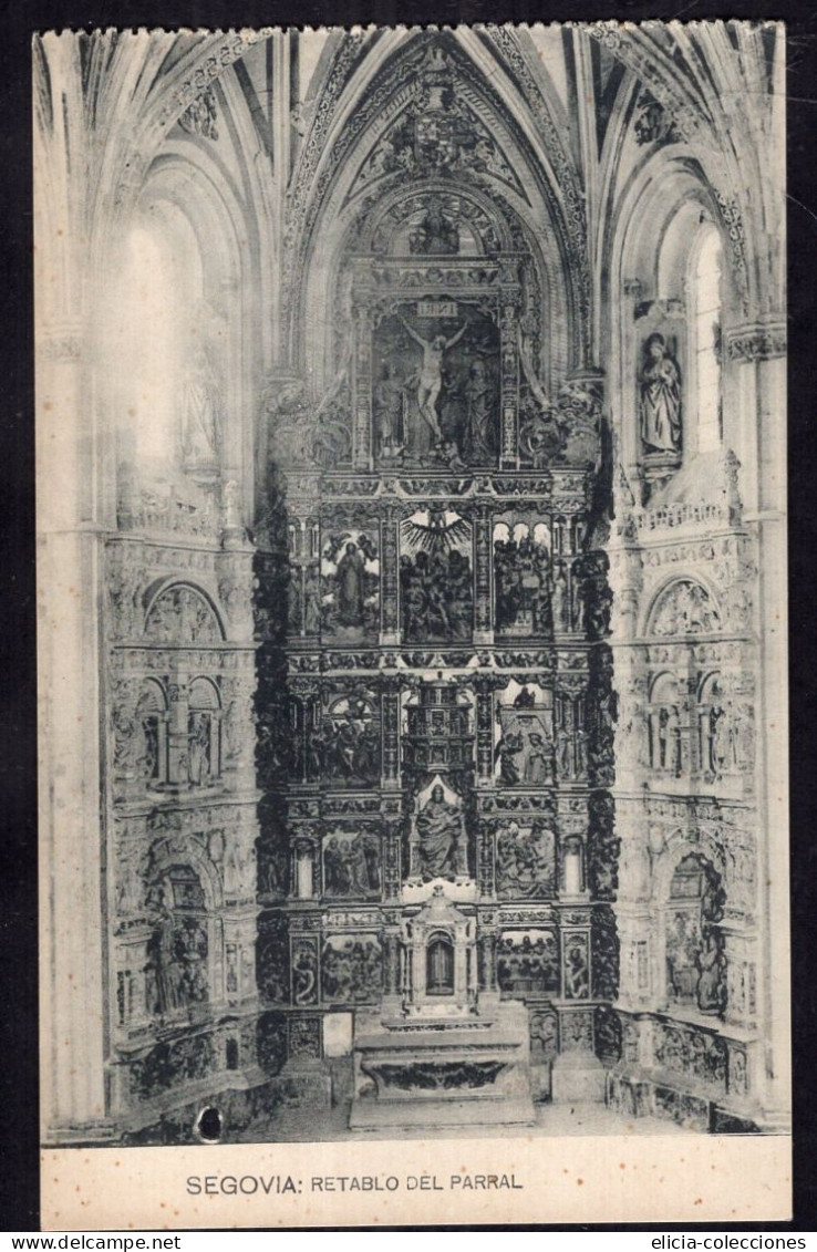 España - Circa 1920 - Postcard - Segovia Parral Altarpiece - Segovia