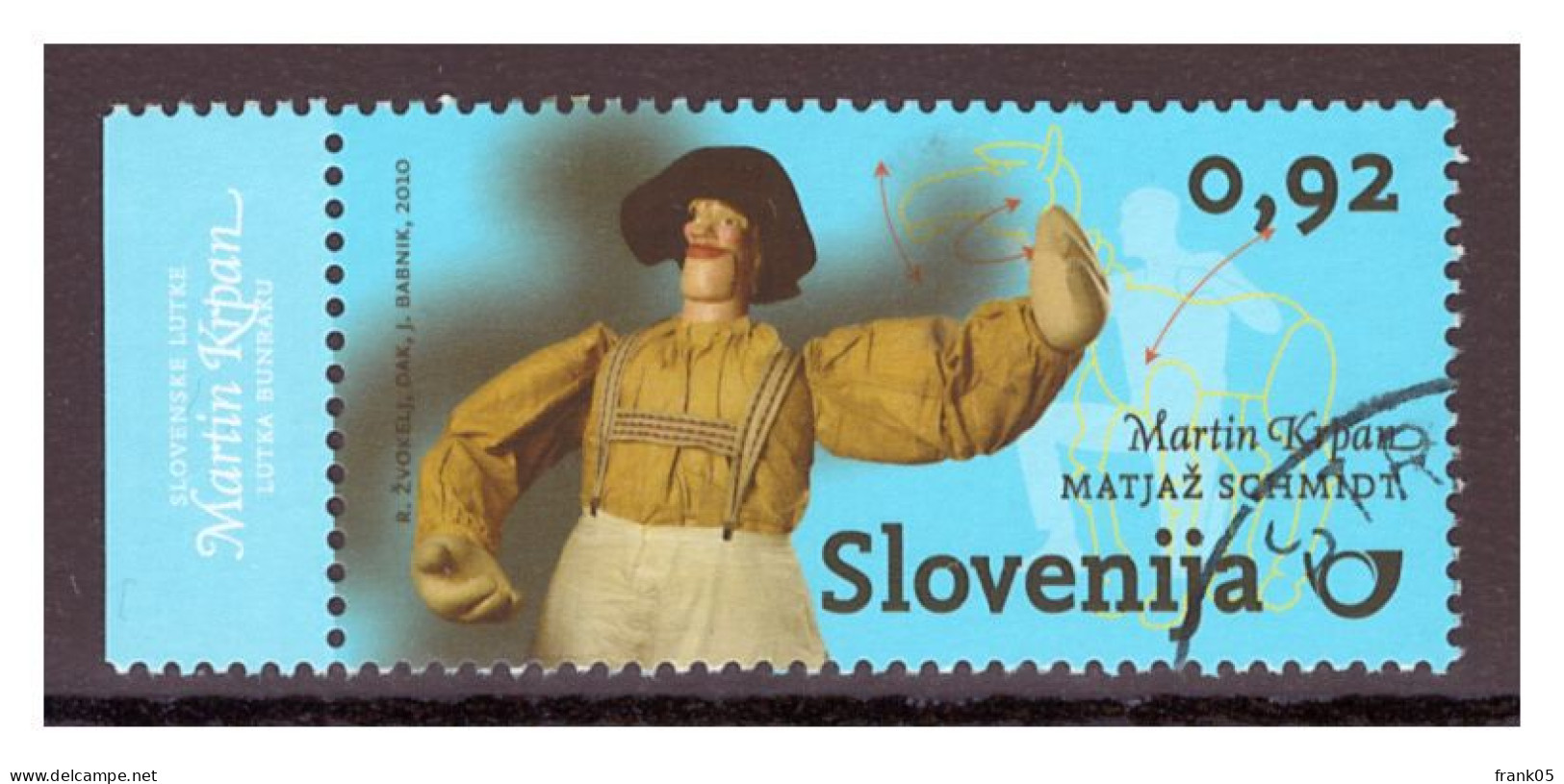 Slowenien / Slovenia Marionette Mi. Nr. 857 O - Eslovenia