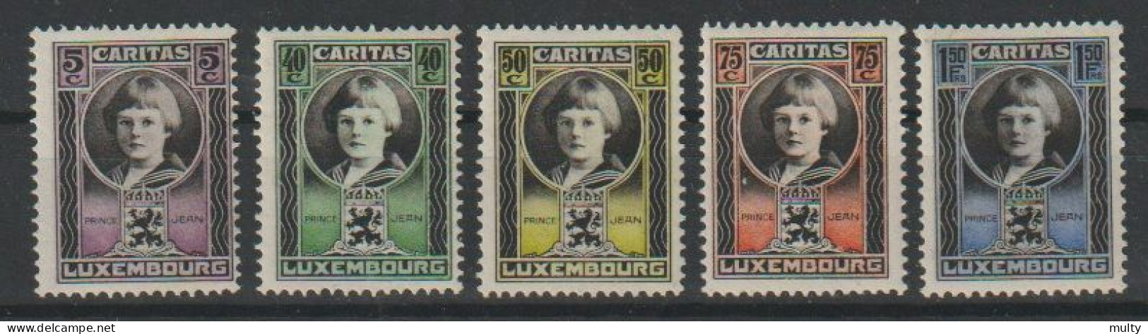 Luxemburg Y/T 182 / 186 * MH - Andere & Zonder Classificatie