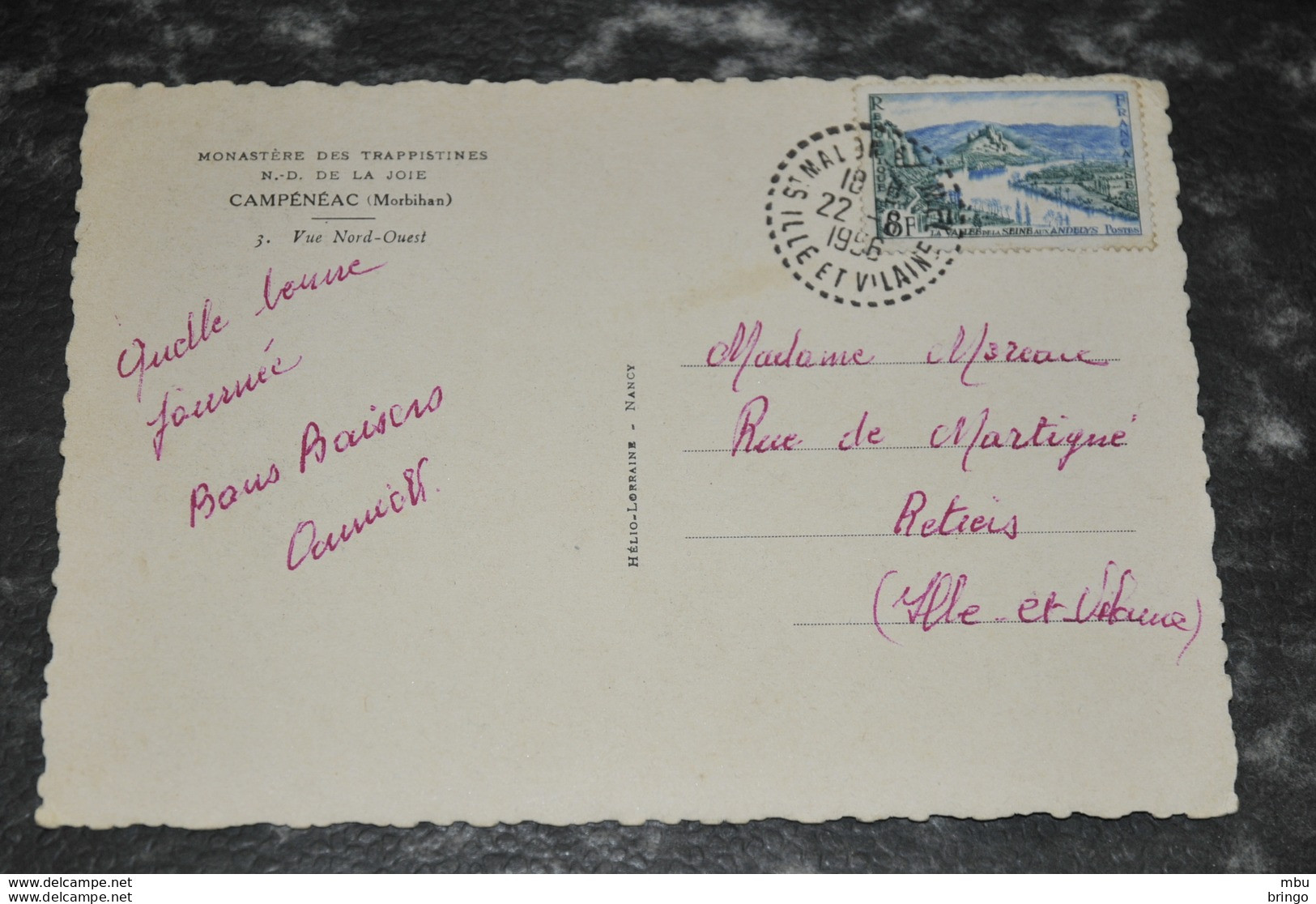 A168- Monastère Des Trappistines   Campénéac    1956 - Other & Unclassified