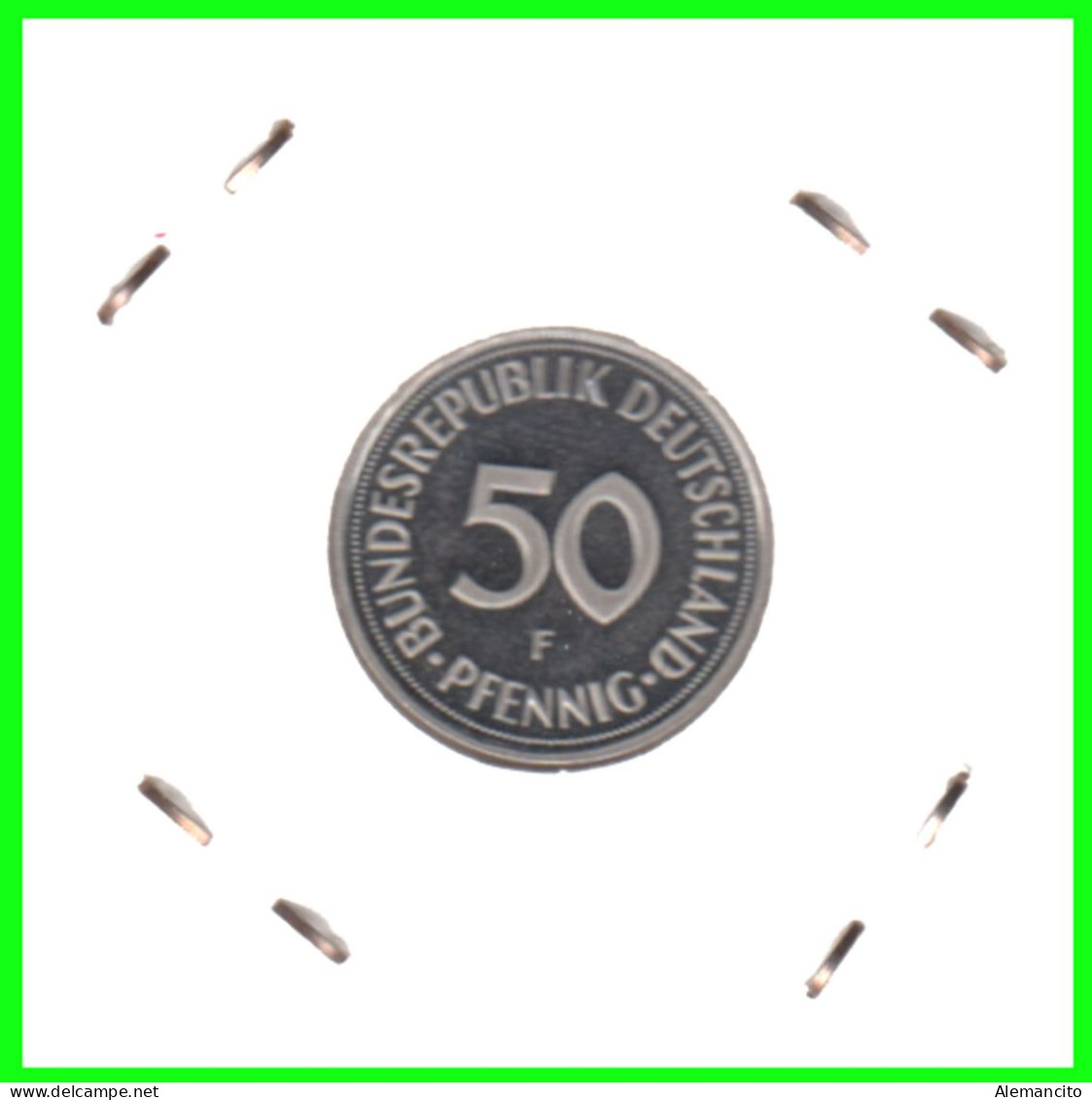 ALEMANIA -DEUTSCHLAND - GERMANY-MONEDA DE LA REPUBLICA FEDERAL DE ALEMANIA DE 50 Pfn-DEL AÑO - 1999 CECA - J - HAMBURGO - 50 Pfennig
