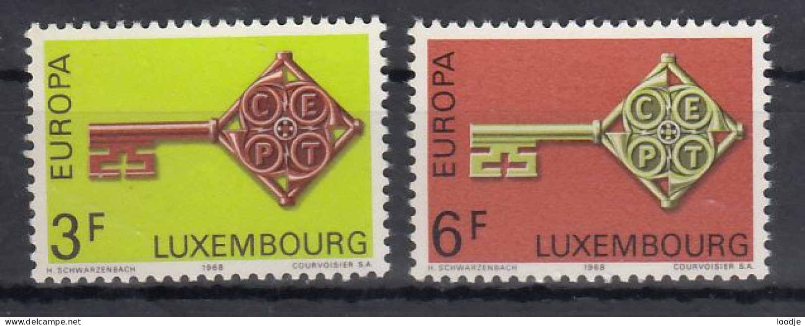 Luxemburg  Europa Cept 1968 Postfris - 1968